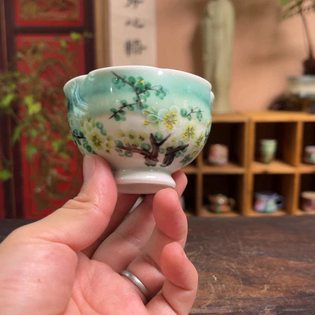 柴烧手工手绘陶瓷