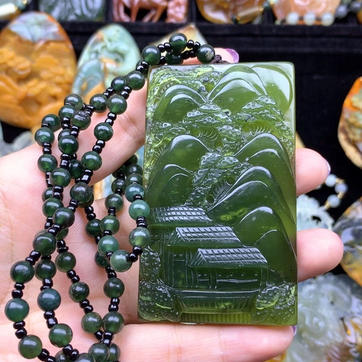 蛇纹石玉挂坠未镶嵌1****叔