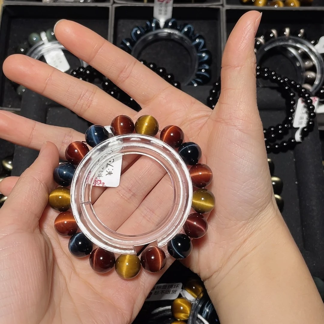 马***小木变石（虎睛石）未镶嵌手链