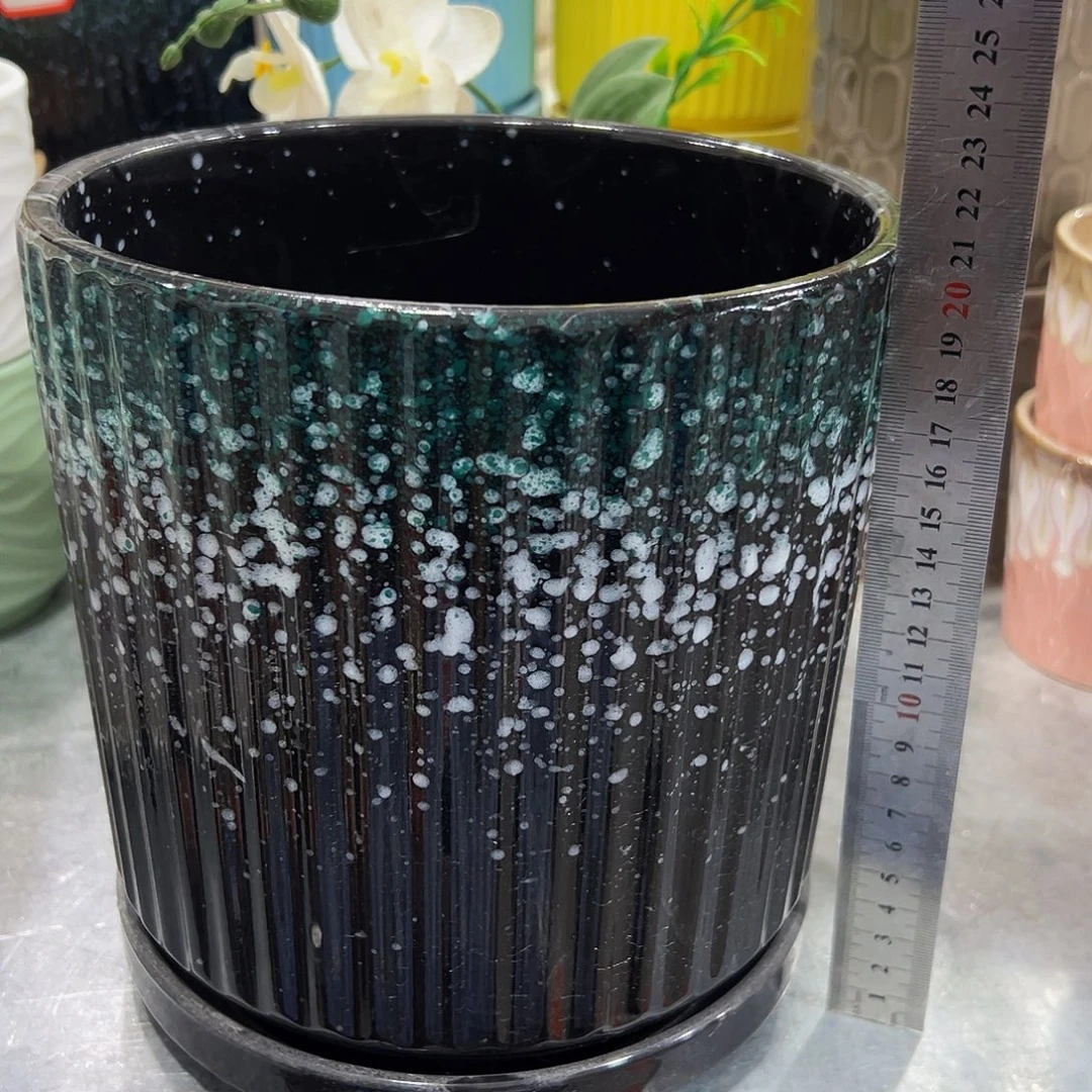 外贸尾单陶瓷花盆凑10米包邮