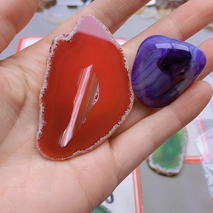 【闪购商品】未镶嵌玛瑙/玉髓珠宝半成品然**物