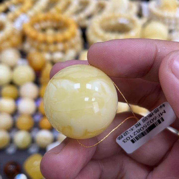 裸石蜜蜡未镶嵌26.4mm浓蜡妖花