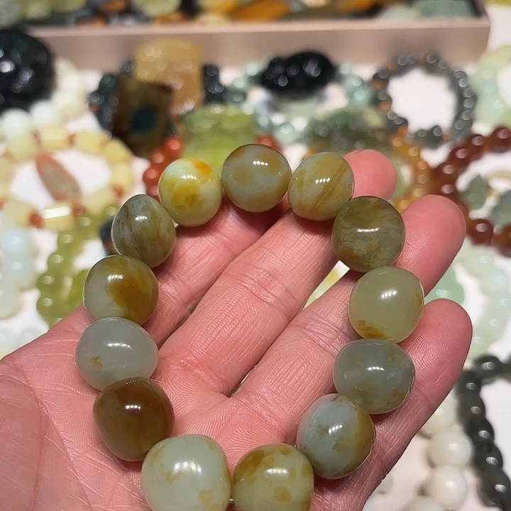蛇纹石玉未镶嵌手串