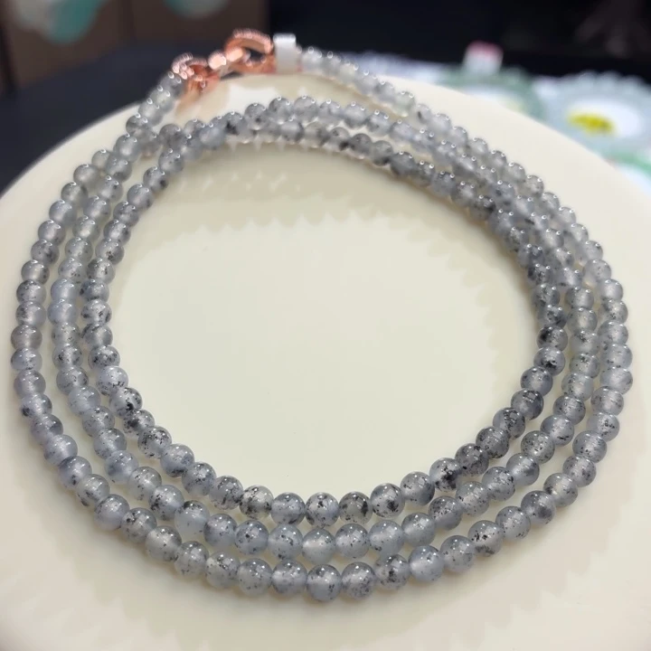 翡翠未镶嵌手链冰胶水墨丹青卡3.9