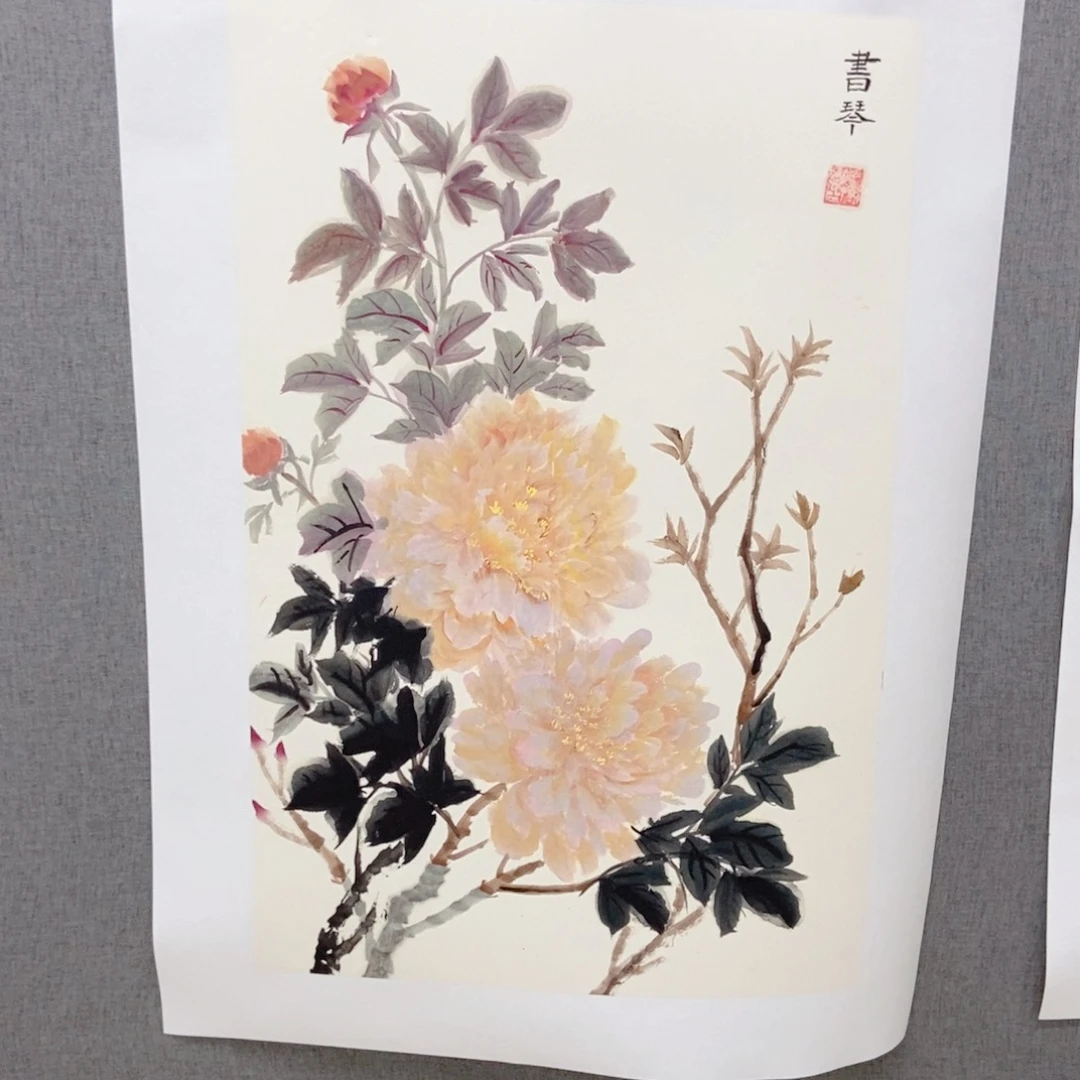 善***迹国画手写手绘国画13