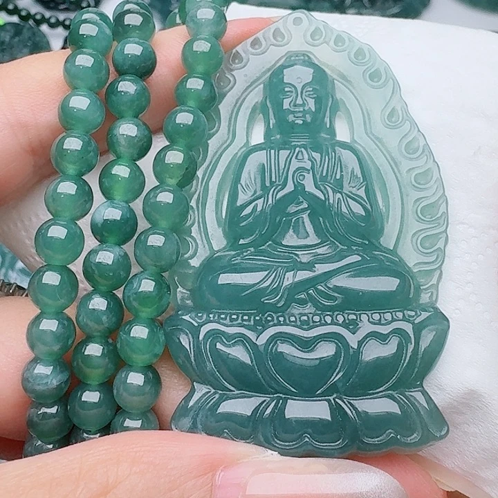 颈饰未镶嵌翡翠多样性发其一