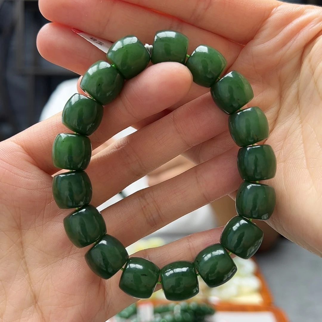 手链未镶嵌和田玉13碧玉