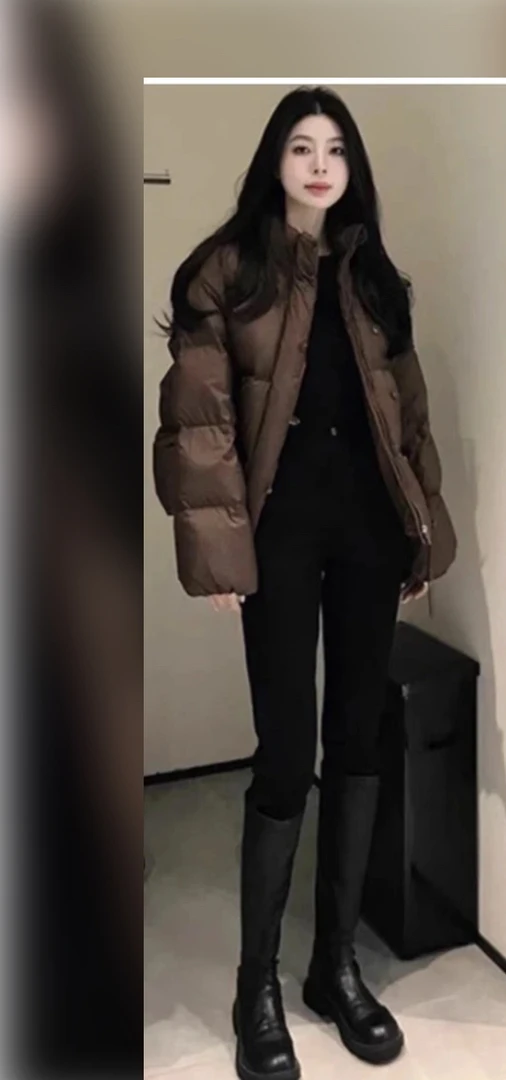 伊～秋冬双排扣加绒/不加绒弹力小脚裤（实拍看图二）