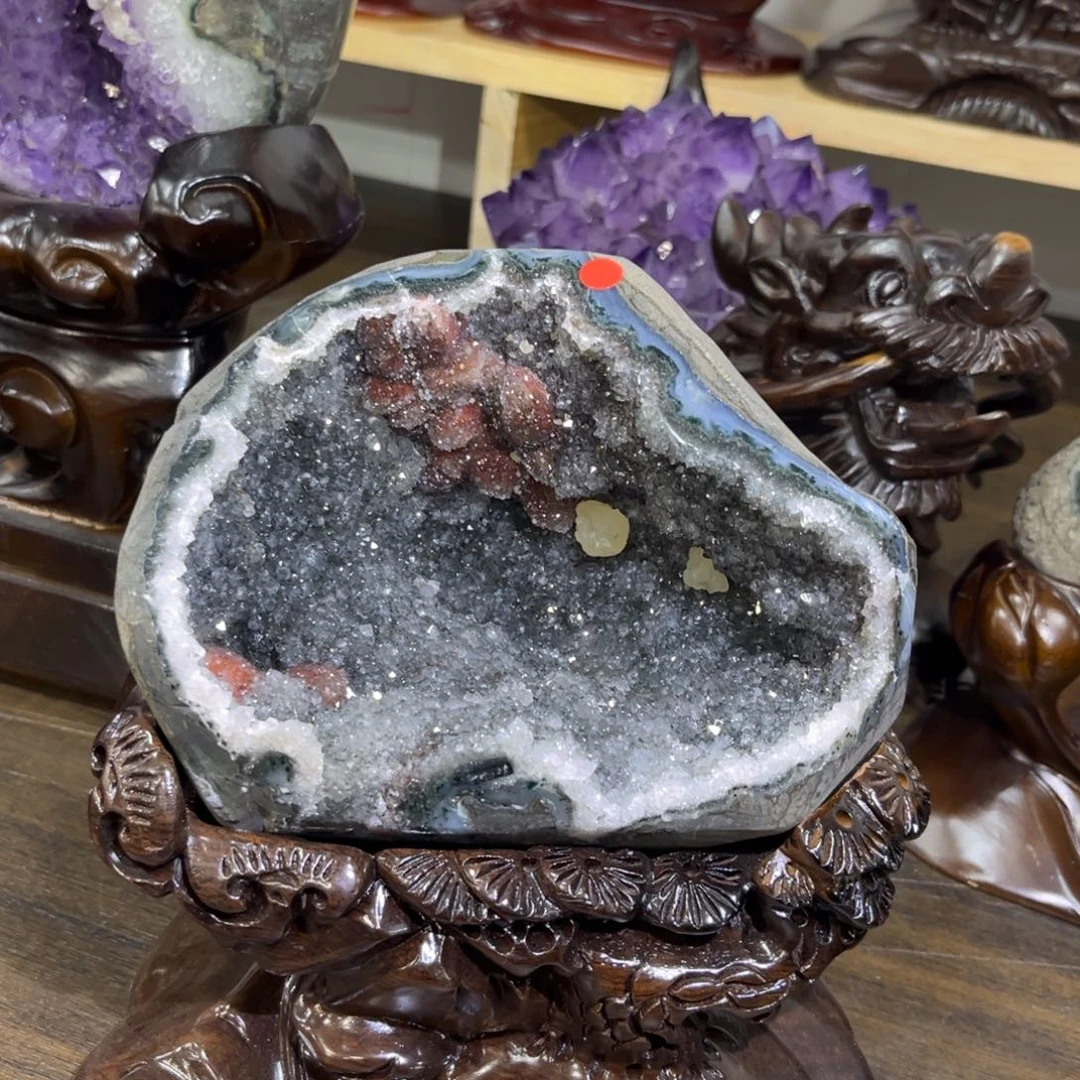 紫晶摆件未镶嵌水晶