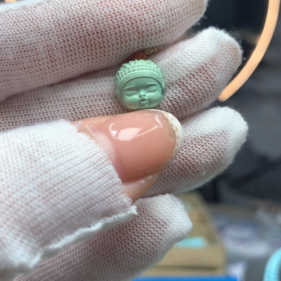 绿松石未镶嵌挂件