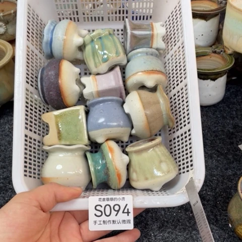 紫砂花盆瑕疵094口径3厘米左右