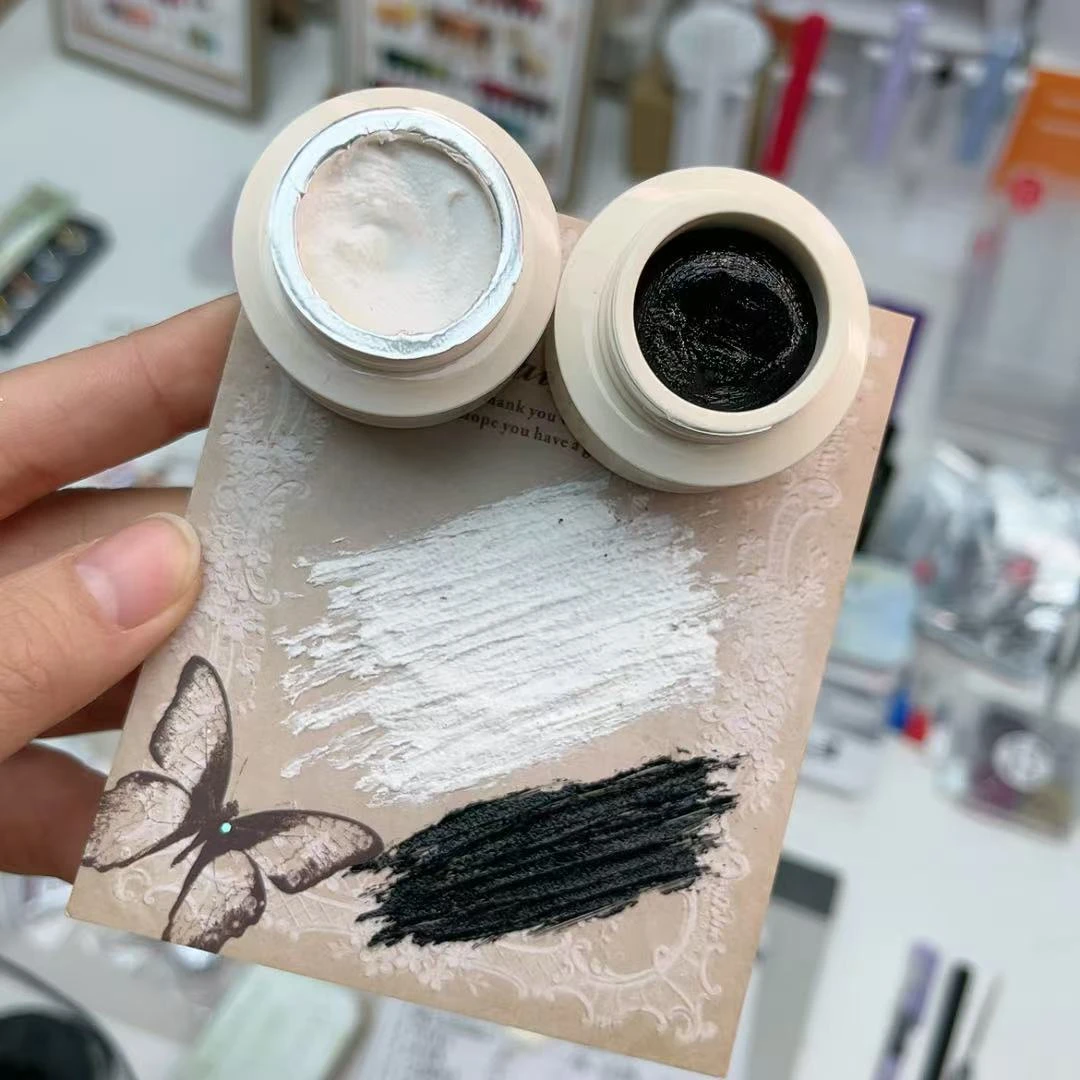 希妹美甲新款白石膏胶