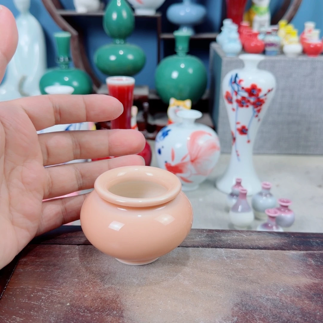 陶瓷手工小花器摆件