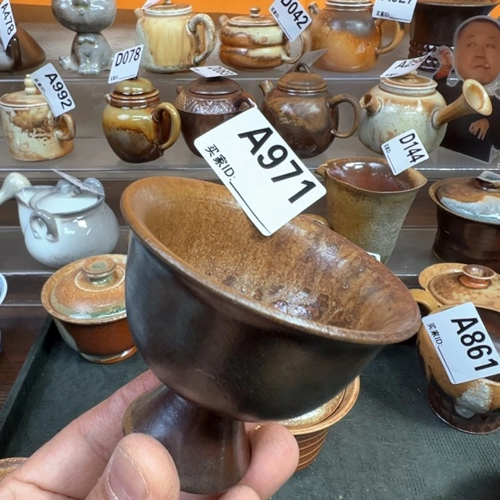 摆件971景德镇手工柴烧主人杯 福利