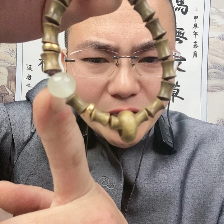 查罗石手串一件节节高升合金