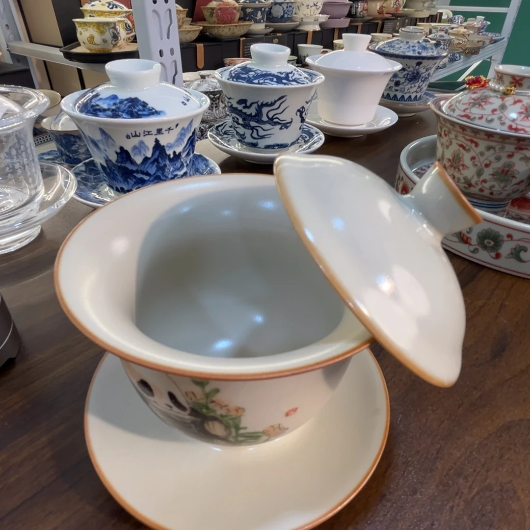 这些盖碗这样漂亮