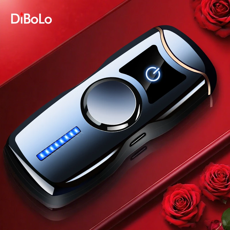 指尖陀螺打火机充电防风送男朋友老公电弧感应定制送男士生日礼物