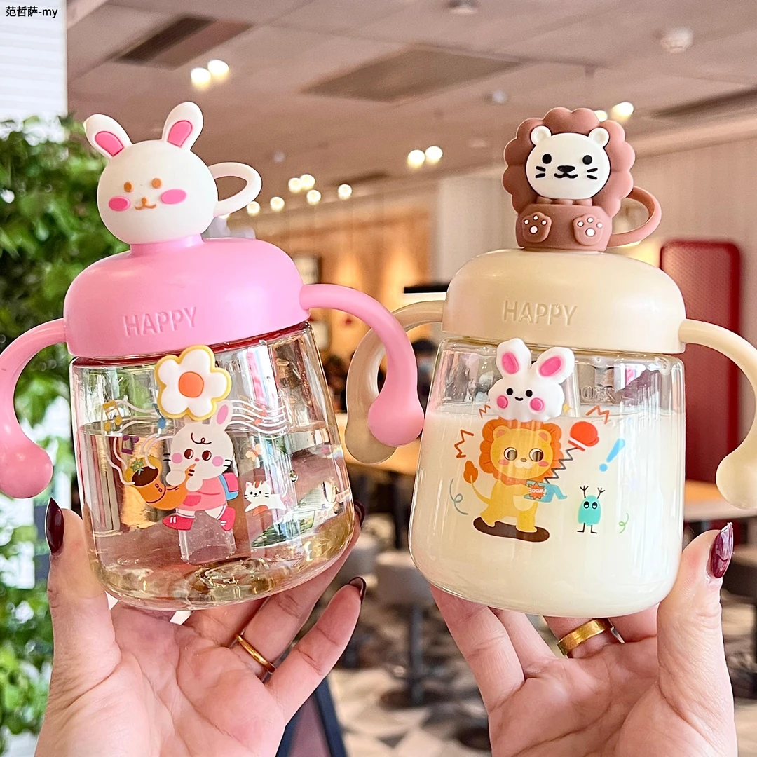 儿童水杯新款牛奶杯吸管杯幼儿园宝宝家用喝水杯子专用婴儿饮水杯