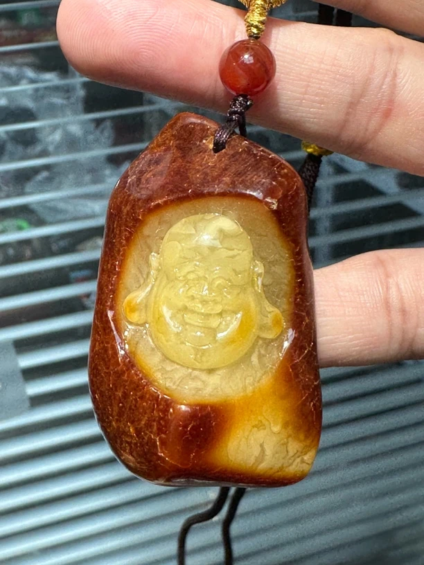 俄料原皮原石雕刻佛15-20克多样性发其一