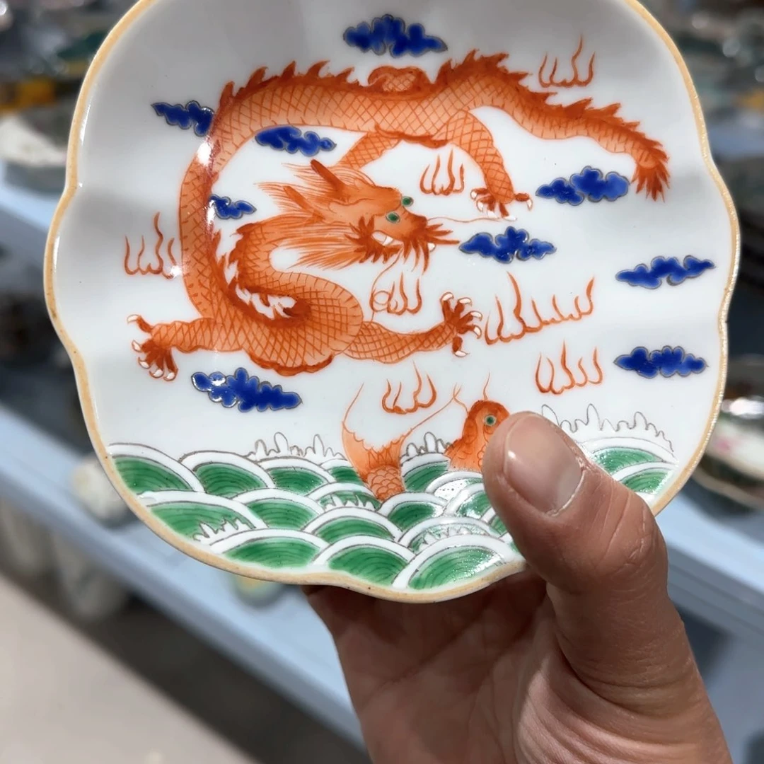 瓷片摆件手绘瓷器全部处理