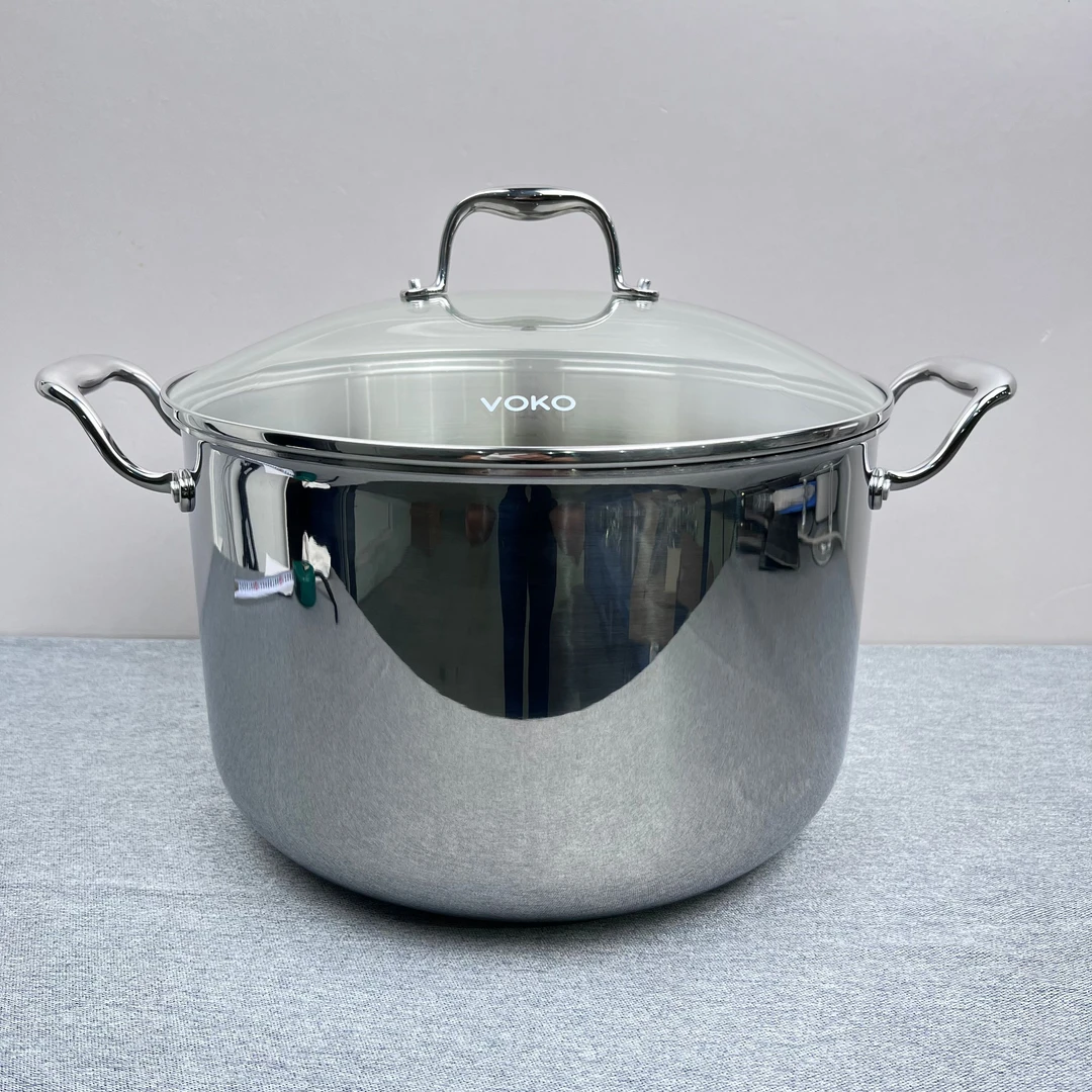 TG328 VOKO双耳汤锅32*21CM16L带盖重约4.45K单锅重约3.20KG