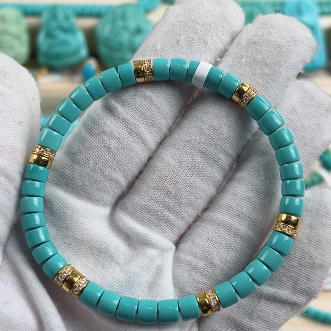 未镶嵌绿松石尺寸5.5mm