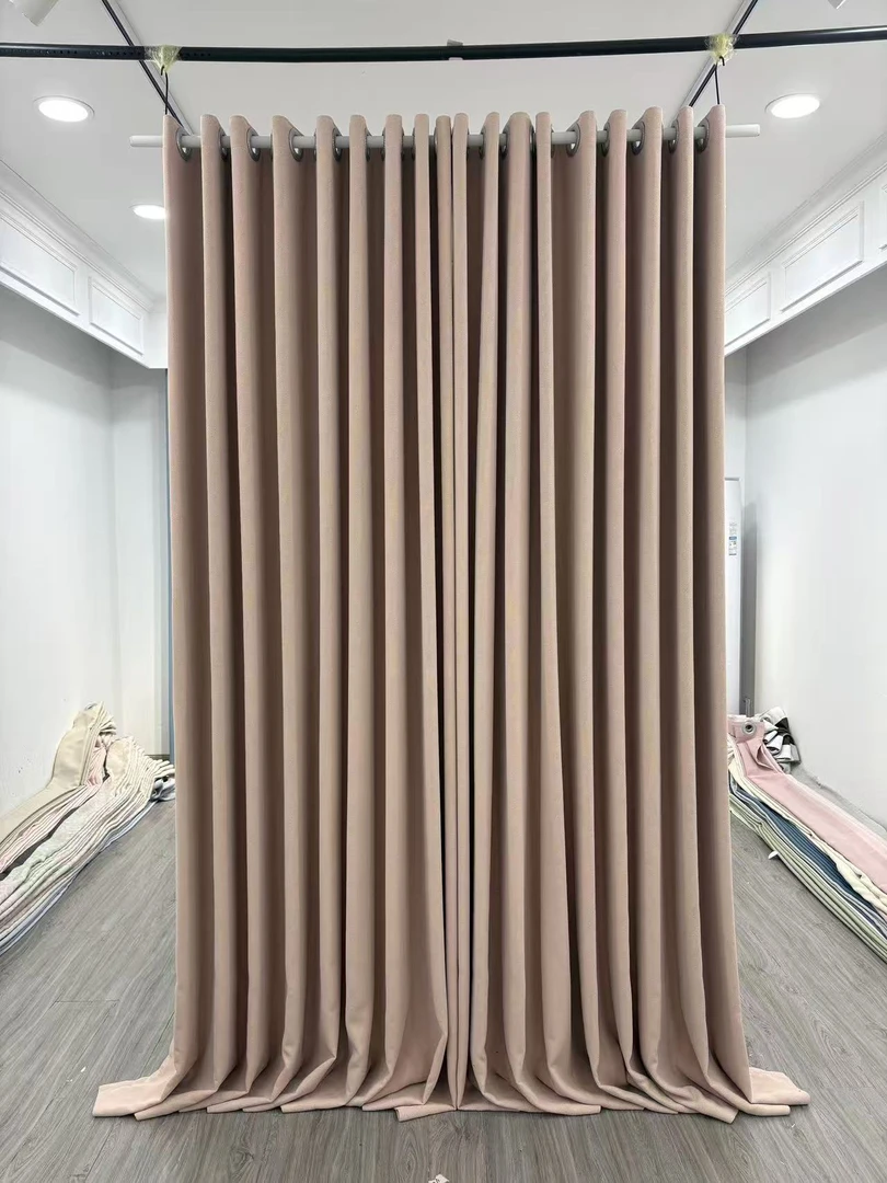 新款加厚雪尼尔：夜色玫瑰（成品窗帘）