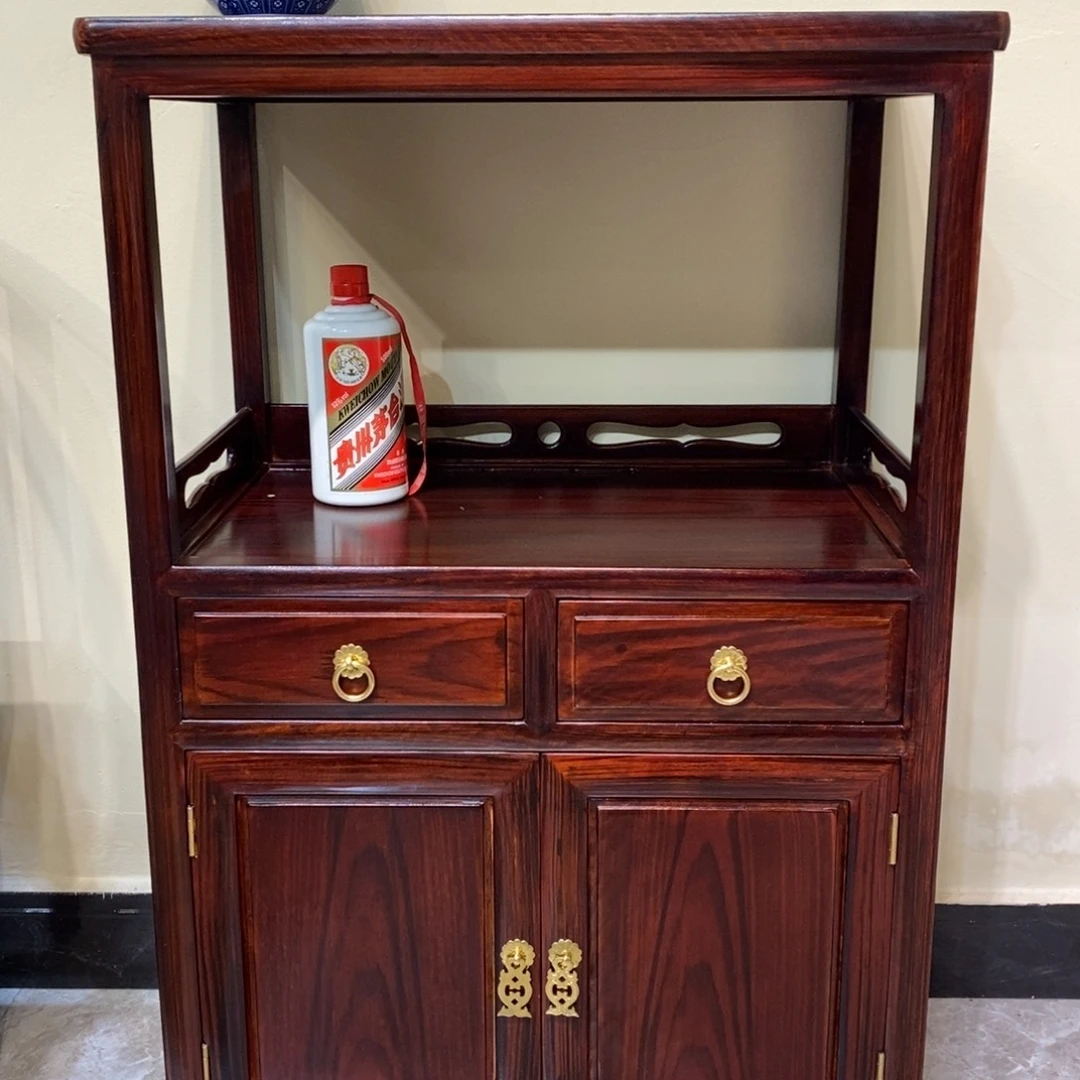 黑酸枝木类成套家具茶水柜