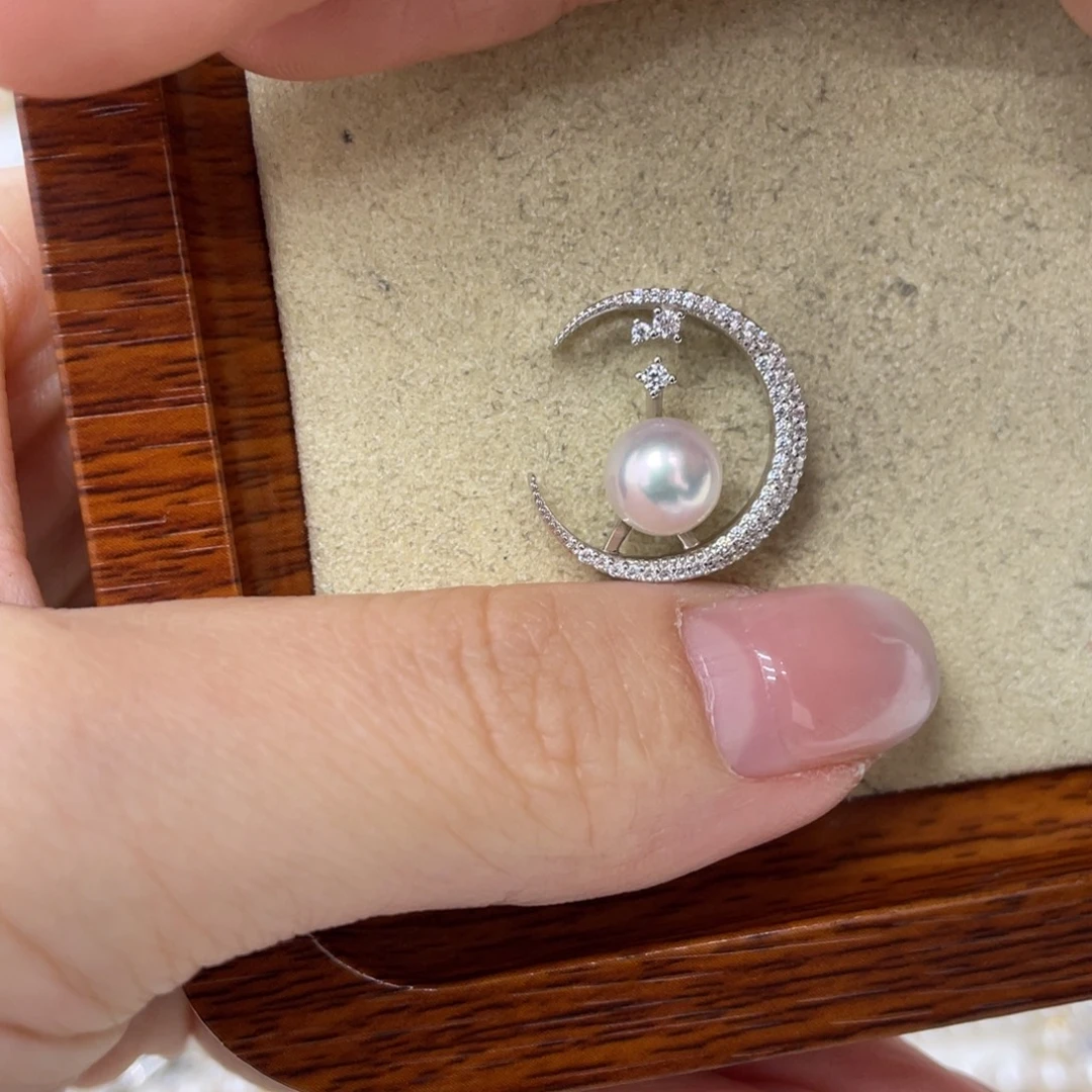 颈饰海水珍珠银S925镶嵌