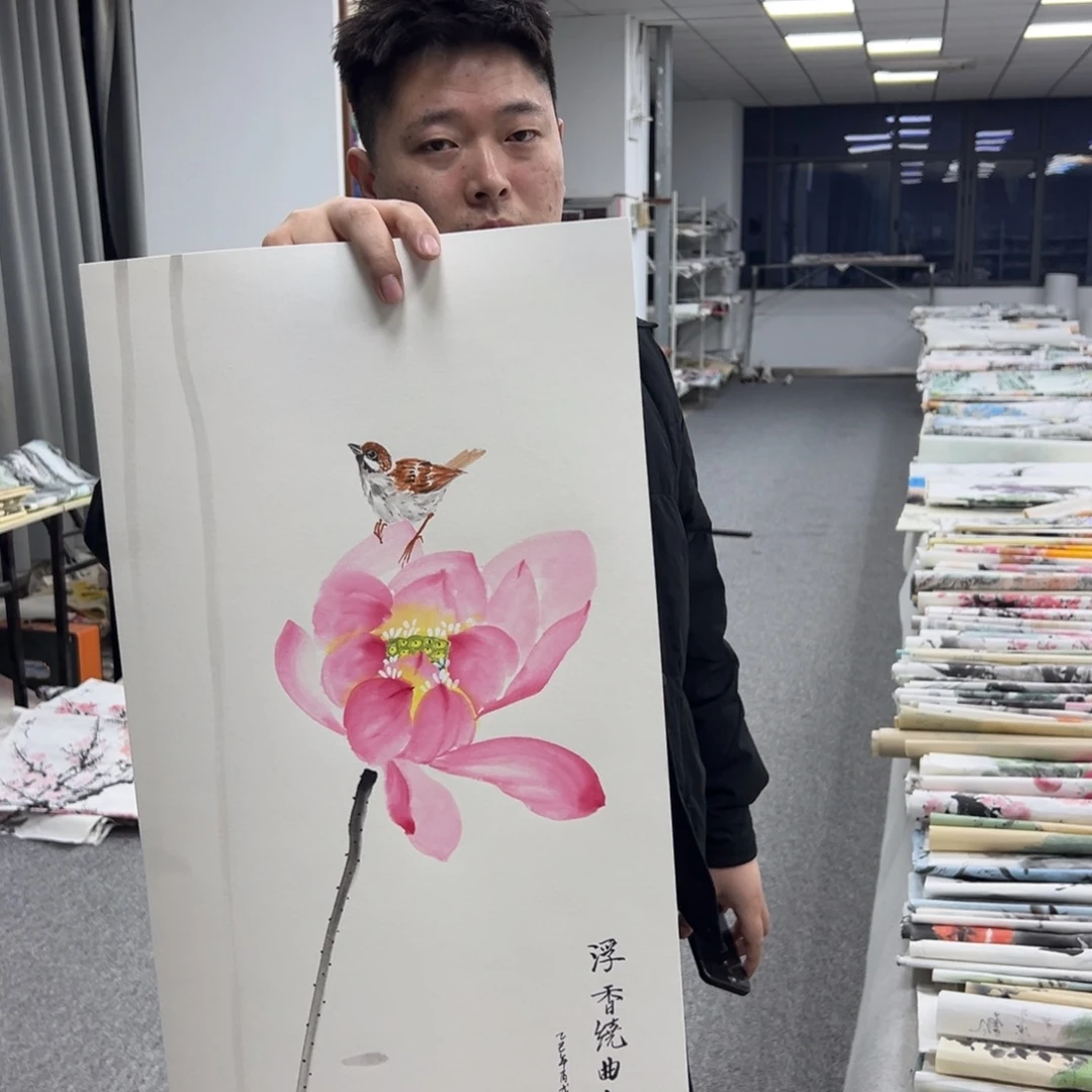 国画卖字画的小老板