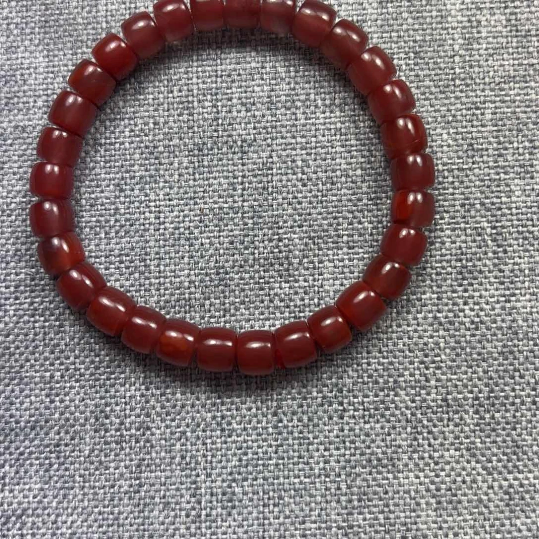 南红玛瑙颈饰合金k*i