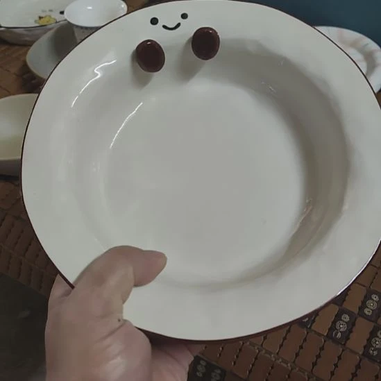 瑕疵陶瓷介意不拍笑脸8寸