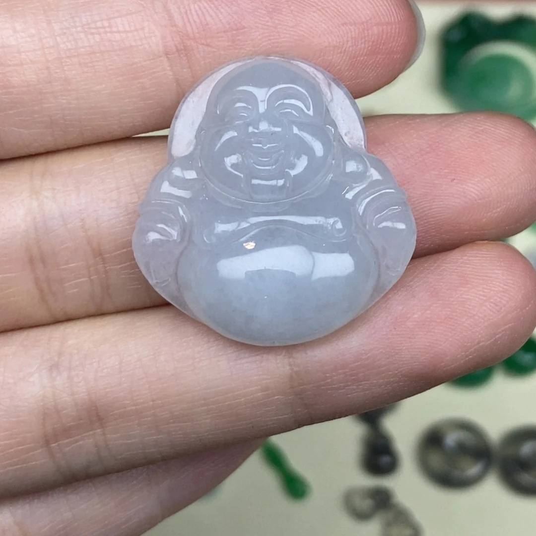 翡翠未镶嵌颈饰天然A货翡翠佛公