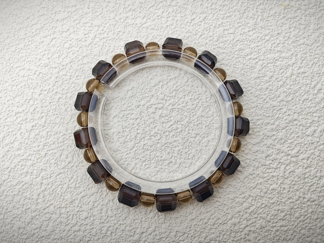 光屿-茶水晶烟晶个性手串