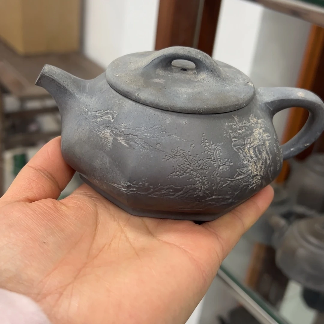 贵台龙窑柴烧茶壶94木*