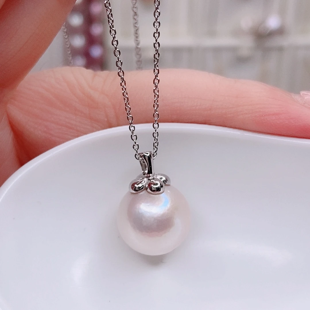 吊坠(赠链)淡水珍珠银S925镶嵌