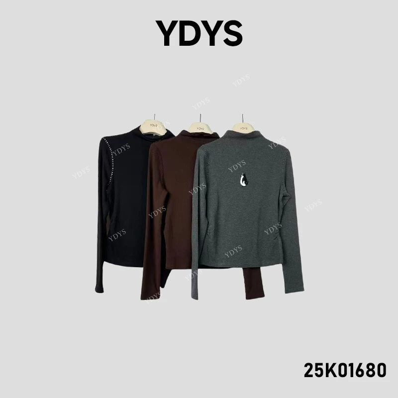 【YDYS】25K01680 2025新款时尚气质小众T恤