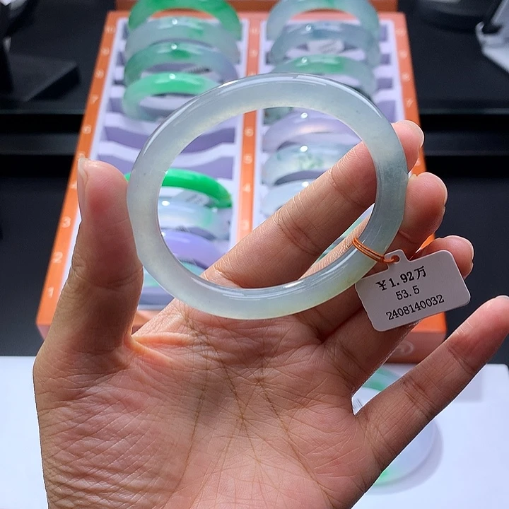 未镶嵌手镯翡翠冰种贵妃圆条