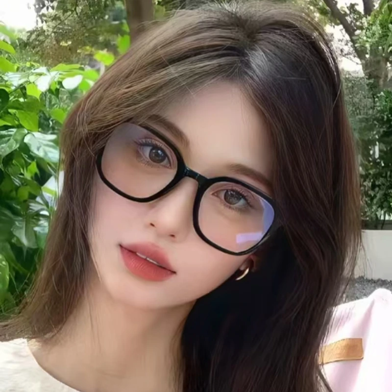 【①号】黑宽眼镜男女款网红同款精致高级感
