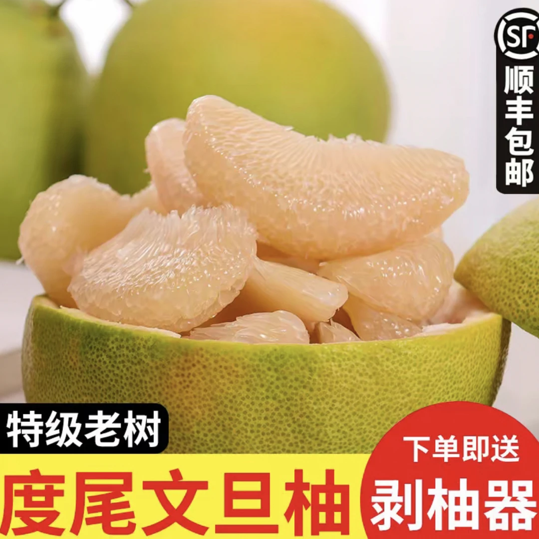福建度尾38年文旦柚老树结红心柚子新鲜当季应季孕妇水果现摘现发