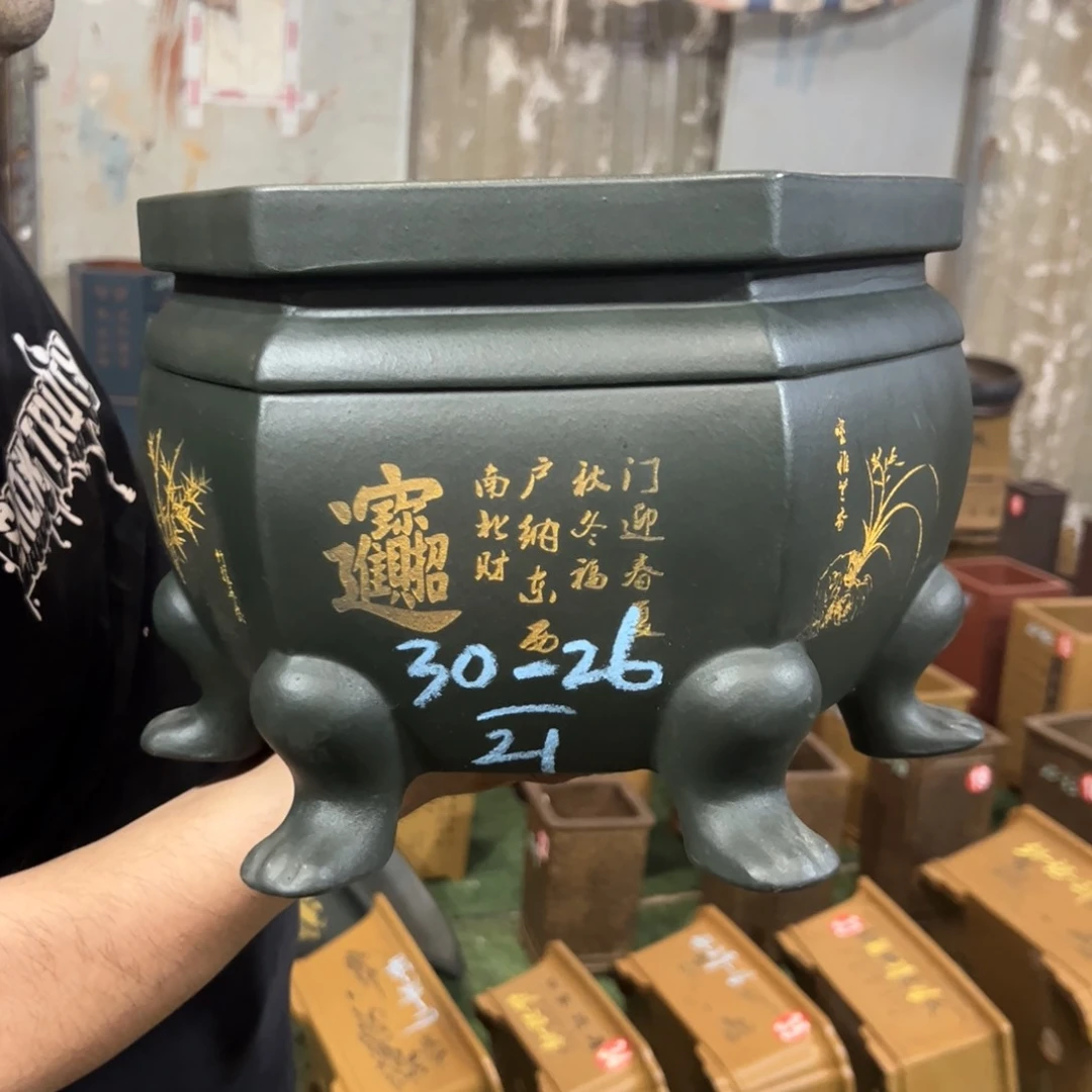 紫砂花盆紫砂花盆