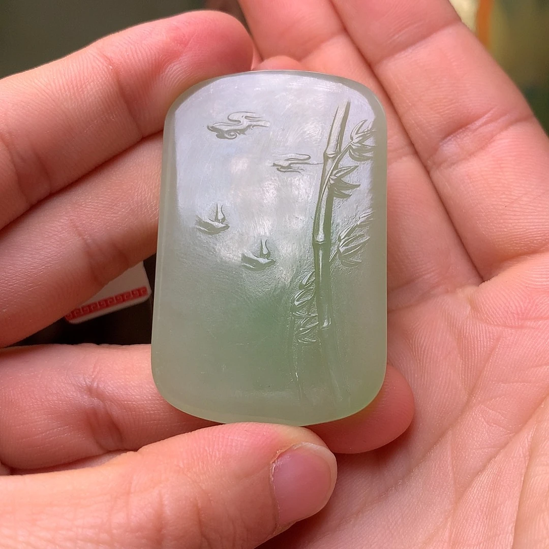 和田玉未镶嵌挂件