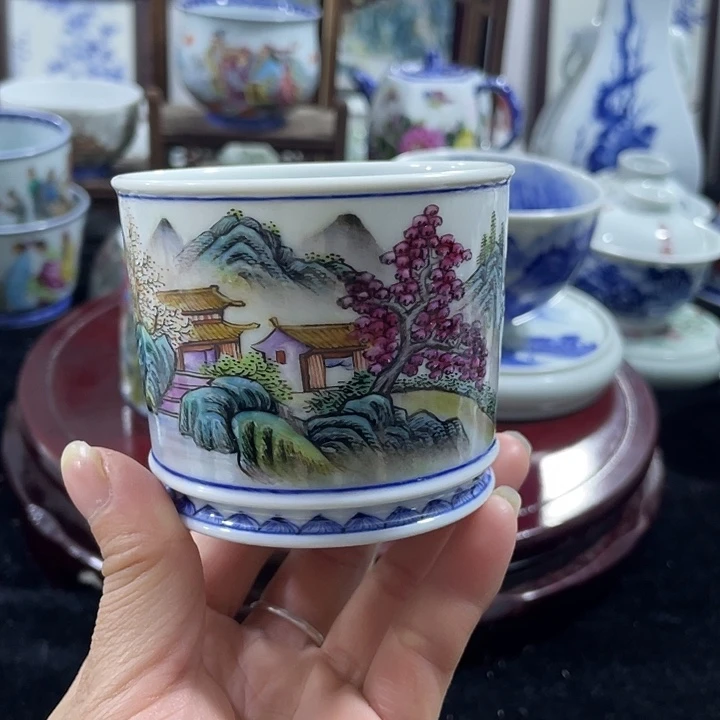 景德镇陶瓷手绘主人杯