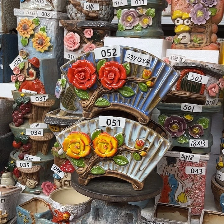 粗陶材质多肉花盆