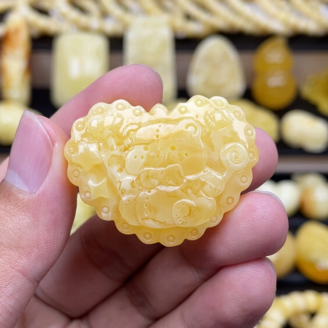 琥珀未镶嵌裸石琥珀蜜蜡