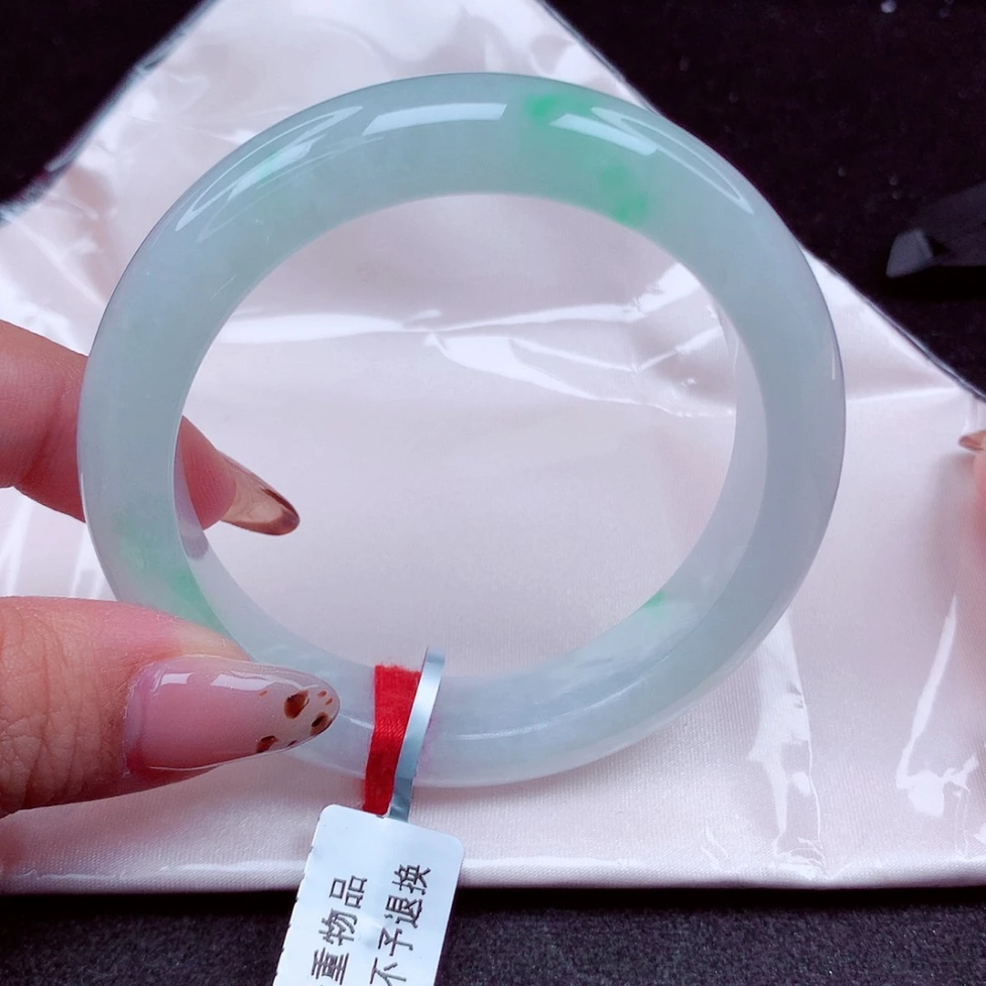 翡翠未镶嵌手镯天然缅甸翡翠A货玉手镯