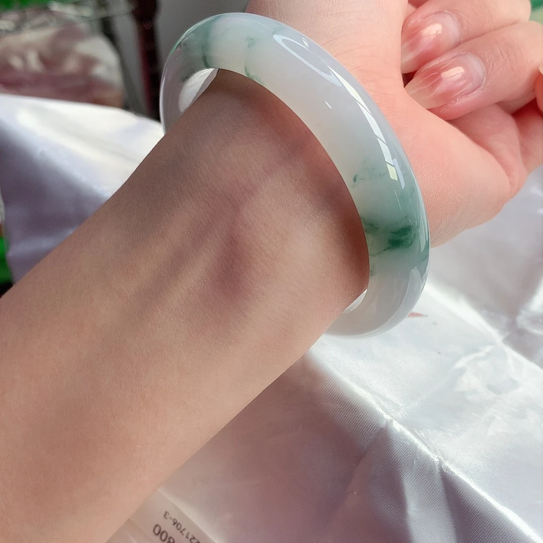 翡翠手镯未镶嵌天然A货翡翠59/60