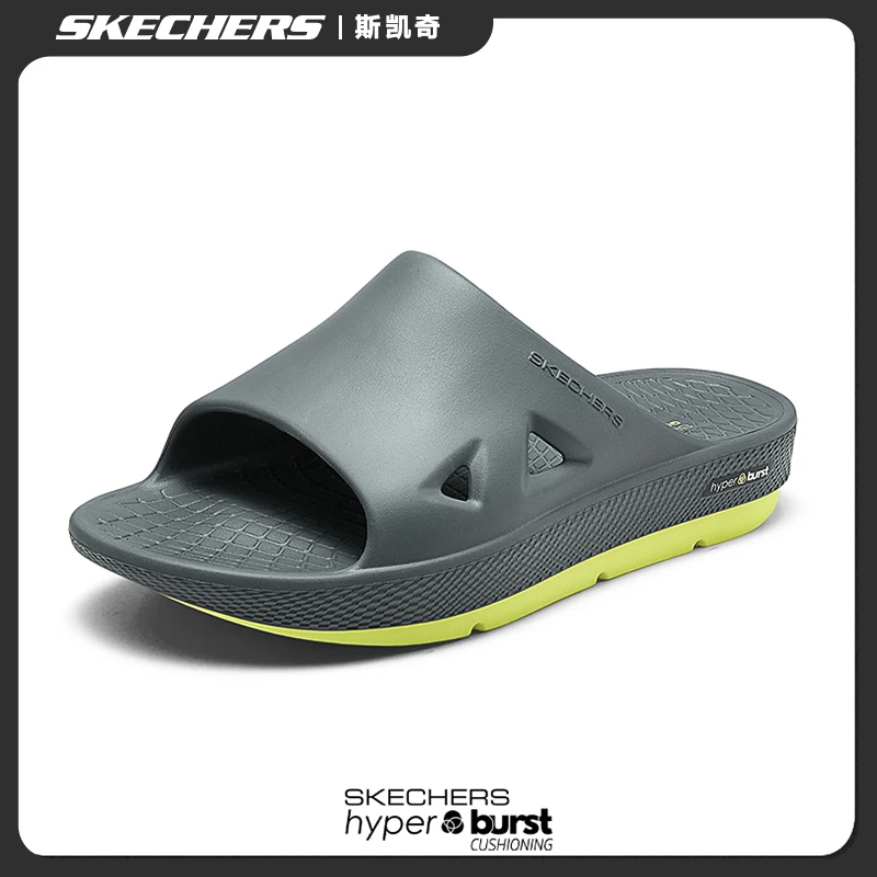 斯凯奇夏季休闲凉鞋轻便男鞋不臭脚时尚舒适沙滩拖鞋一字拖229190