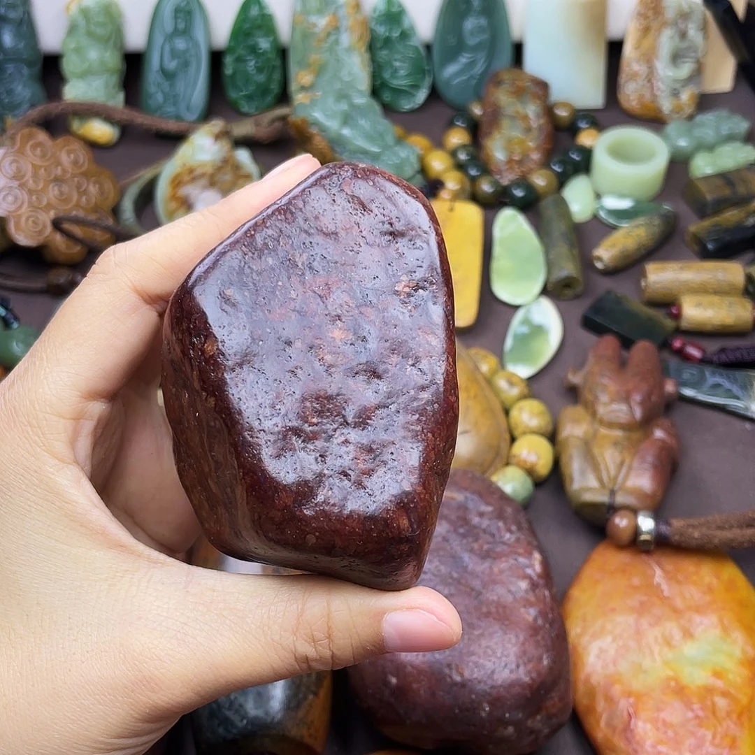 岫岩河磨玉（透闪石质玉）未镶嵌颈饰