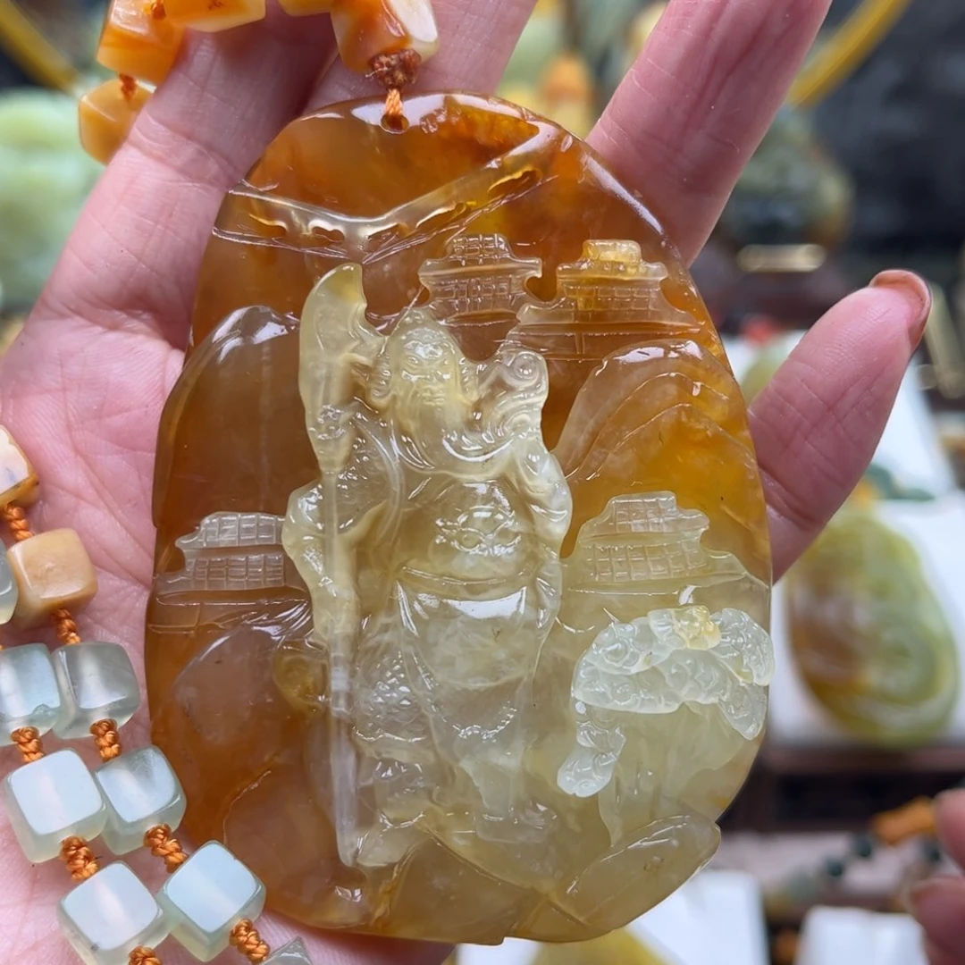 岫玉未镶嵌挂件挂件